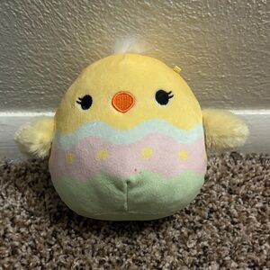 Squishmallows Yellow and Pink Chick Plush